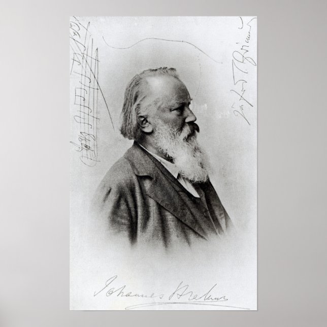 Pôster Johannes Brahms (Frente)