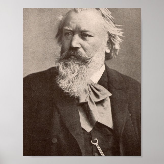 Poster Johannes Brahms (Frente)