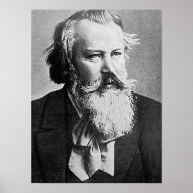 Poster Johannes Brahms, 1879 (Frente)