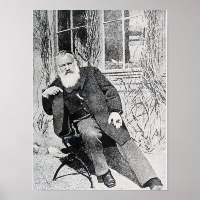 Poster Johannes Brahms, c.1897 (Frente)