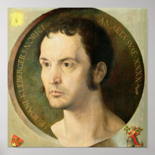Poster Johannes Kleberger, envelhecido 40, 1526