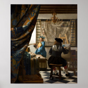 Poster Johannes Vermeer - A Alegoria da Pintura