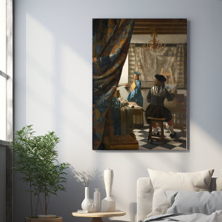 Poster Johannes Vermeer, A Arte Da Pintura