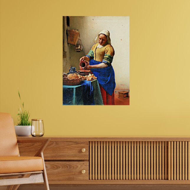 Poster Johannes Vermeer, A Milkmaid (Sala de Estar 2)