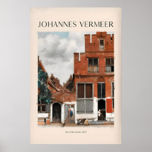 Poster Johannes Vermeer A Ruelazinha657 Cena de Delft