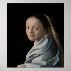Poster Johannes Vermeer - Estudo de uma Jovem Mulher
