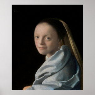 Poster Johannes Vermeer - Estudo de uma Jovem Mulher