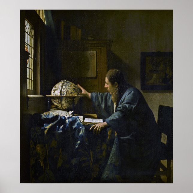 Poster Johannes Vermeer - O Astronomer (Frente)