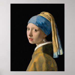 Poster Johannes Vermeer - Rapariga com um Ouriço de Pér