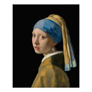 Pôster Johannes Vermeer - Rapariga com um Ouriço de Pérol