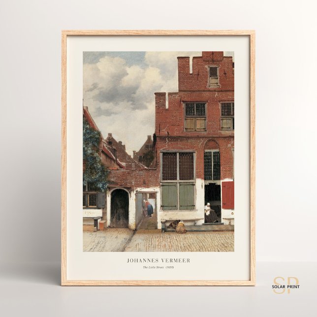 Poster Johannes Vermeer The Little Street Architectural (Criador carregado)