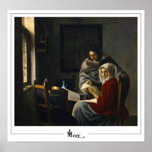 Poster Johannes Vermeer Zedign Cartaz de Arte #35
