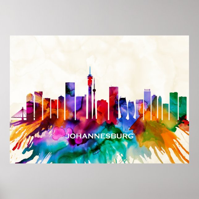 Poster Johannesburg Skyline (Frente)