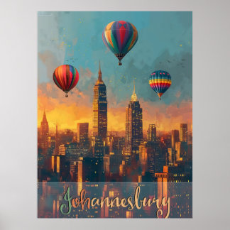 Poster Johannesburg Vintage