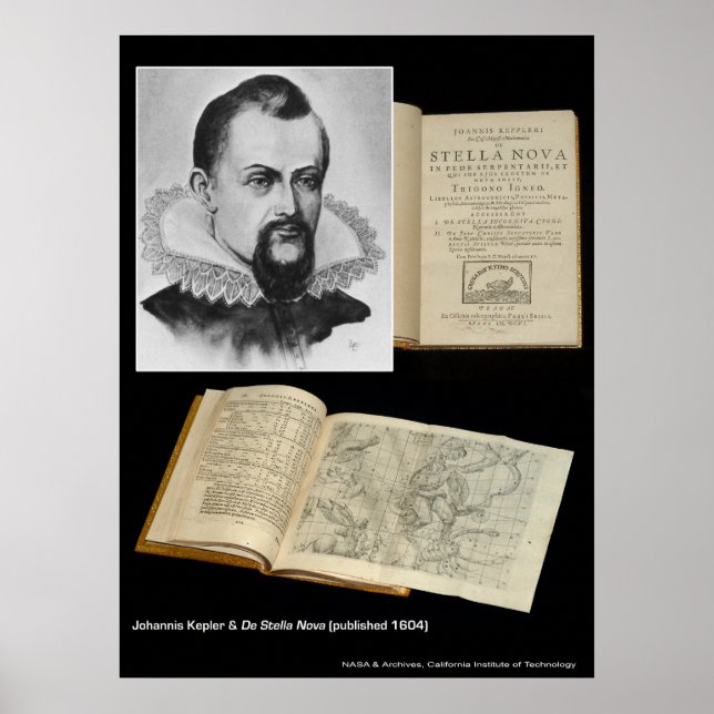 Poster Johannis Kepler & De Stella Nova (Frente)