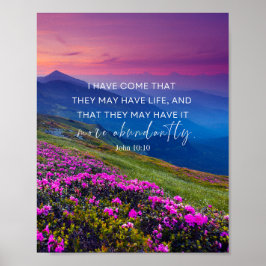 Poster John 10:10 Eu vim que eles podem ter vida