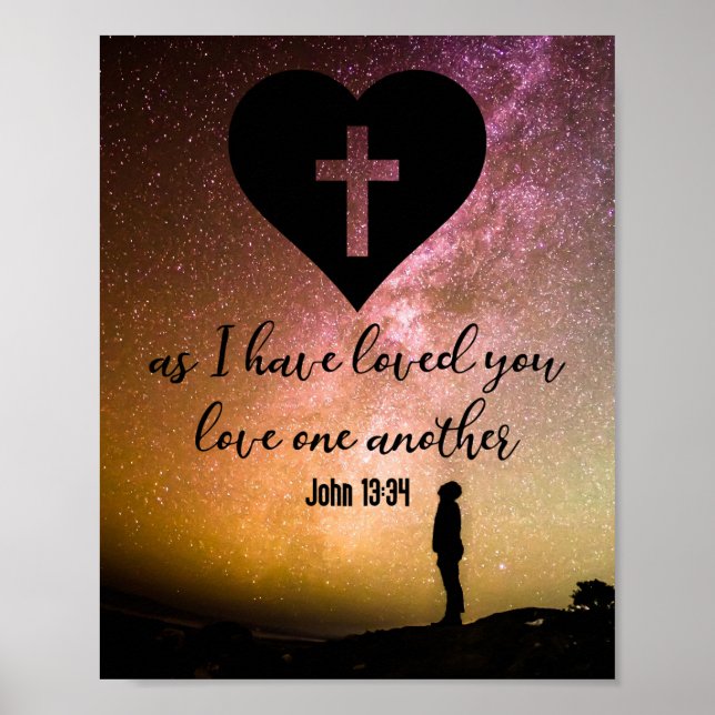 Poster John 13:34 (Frente)