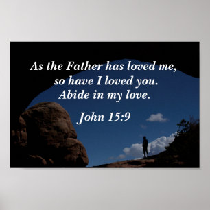 Poster John 15:9 Como o Pai me amou