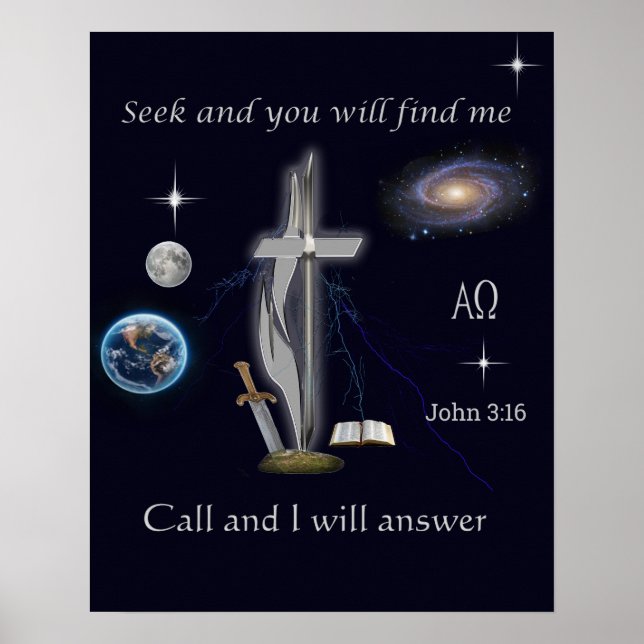 Poster John 3:16 (Frente)