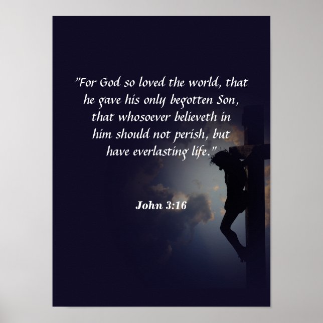 Poster John 3:16 (Frente)