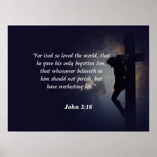 Poster John 3:16 (Frente)