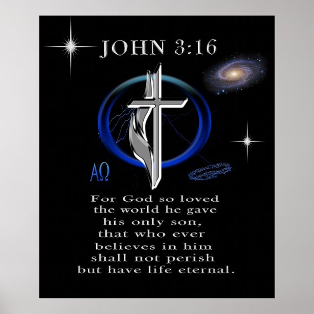 Poster John 3:16 (Frente)