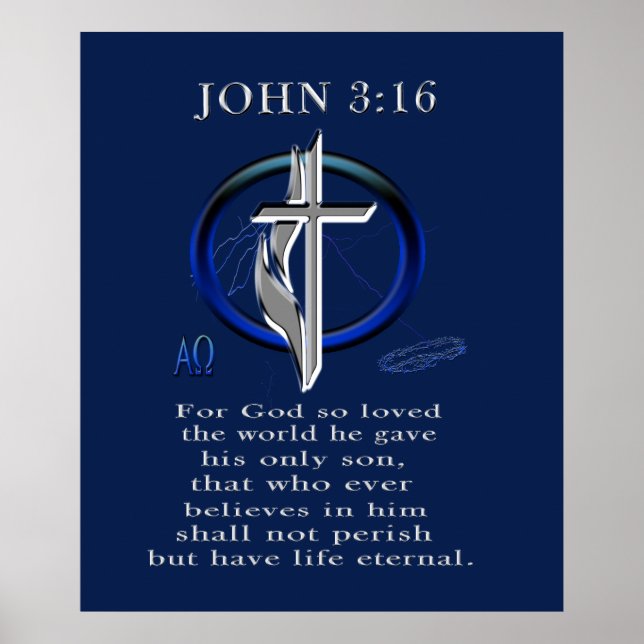 Poster John 3:16 (Frente)