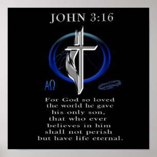 Poster John 3:16 roupa