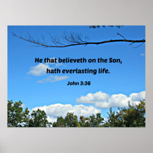 Poster John 3:36 O que acredita no Filho...