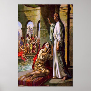 Poster John 5:1-15 Pegue seu tapete e caminhe