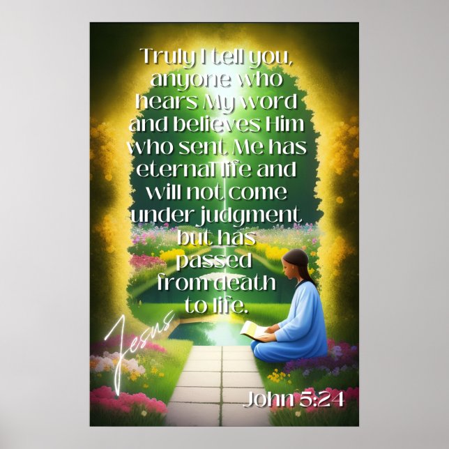 Poster John 5:24 (Frente)