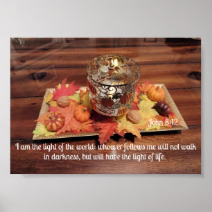 Poster John 8:12 Eu sou a luz do mundo