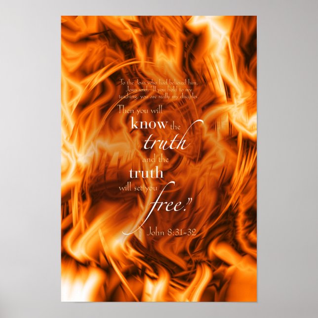 Poster John 8:31-32 (Frente)