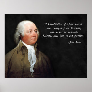 Poster John Adams Constitution