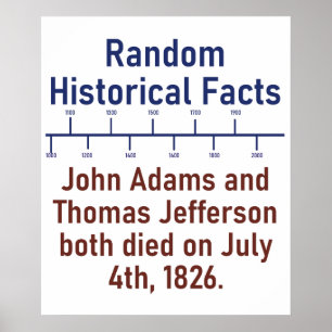 Poster John Adams e Thomas Jefferson - Fato da História