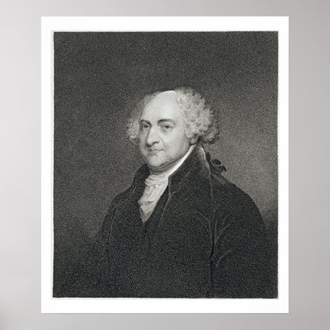 Poster John Adams, gravado por James Barton Longacre (179 (Frente)