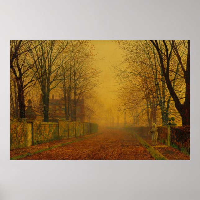 Poster John Atkinson Grimshaw - Brilho Noturno (Frente)