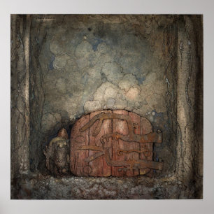 Poster John Bauer - Bergaporten