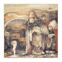 John Bauer casal Princesa Troll Changelings