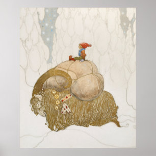 Poster John Bauer - Julbocken