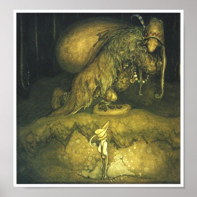 Poster John Bauer Old Man Troll (Frente)