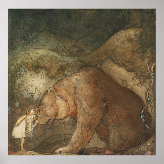 Poster John Bauer - Pobre Basse