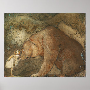 Pôster John Bauer - Pobre Basse