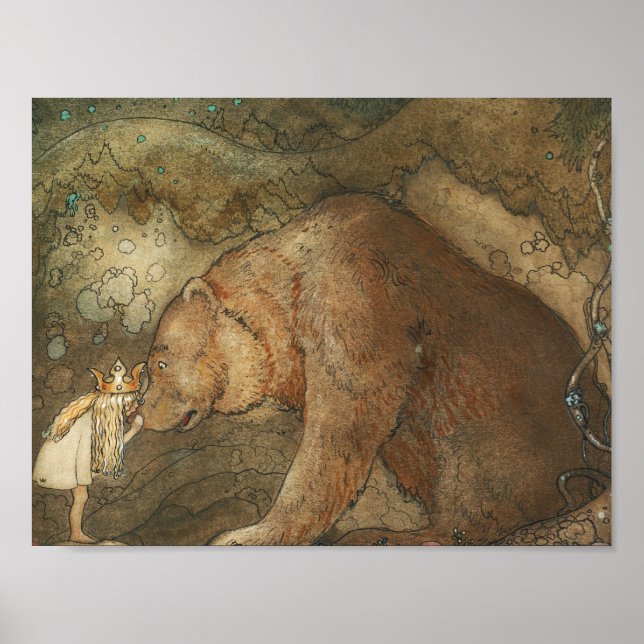 Pôster John Bauer - Pobre Basse Pequeno (Frente)