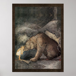 Poster John Bauer Princess Bellas - Ouro Adventure