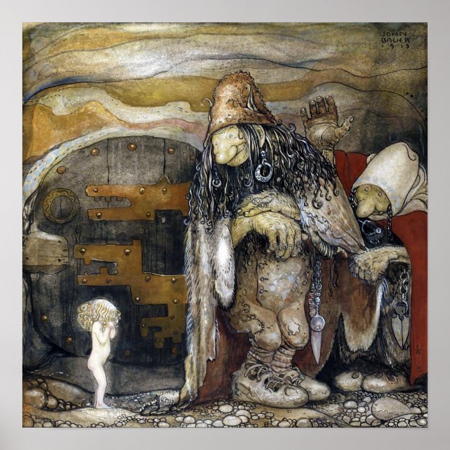Poster John Bauer Troll (Frente)