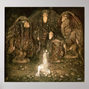 Poster John Bauer - Troll