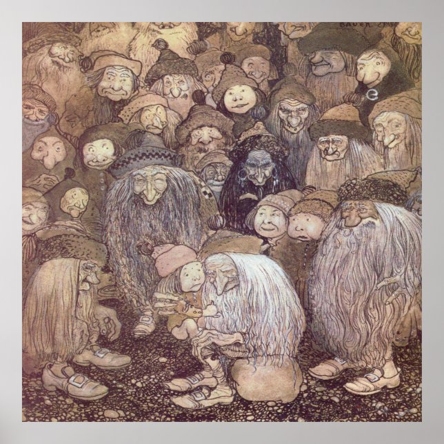 Poster John Bauer Troll Art (Frente)