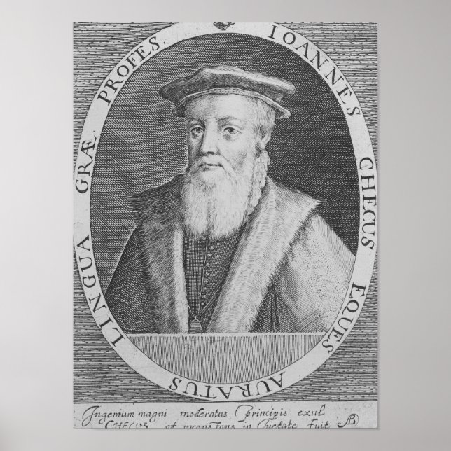 Poster John Cheke, 1620 (Frente)
