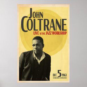 Poster John Coltrane, Ao Vivo no Jazz Workshop, Original